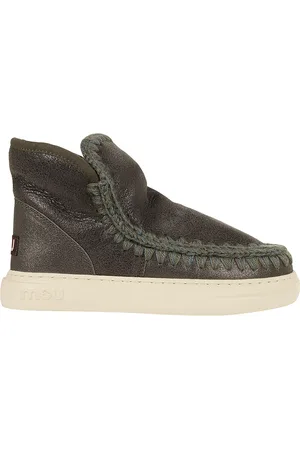 Mou Skor, Dam, 37 EU, Gröna Ankelboots Elegant Stil