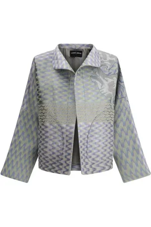 Giorgio Armani Jacka, Dam, S, Elegant Hampjacka med Fransk Krage