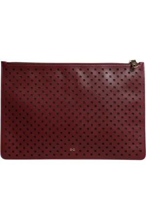 Dolce & Gabbana Väska, Herr, ONE Size, Läder, Dekorerad läder dragkedja påse