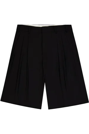 LANEUS Shorts, Herr, M, Svarta Bermuda Shorts i Ullblandning