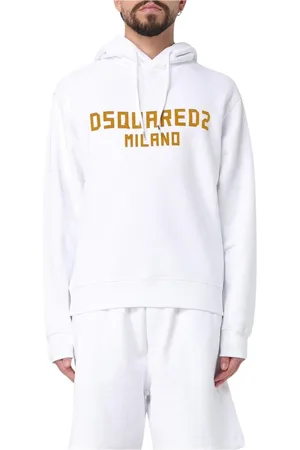 Dsquared2 Sweatshirts & Hoodies, Herr, XL, Bomull, Milan Hoodie för Män