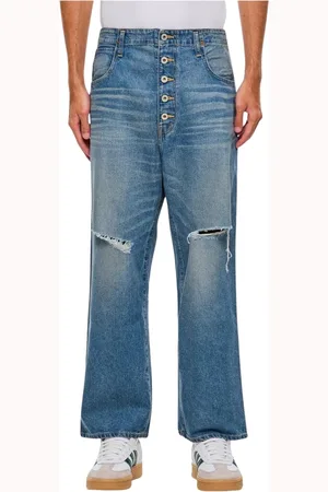 JUNYA WATANABE Jeans, Herr, S, Bomull, Slitna Blå Jeans