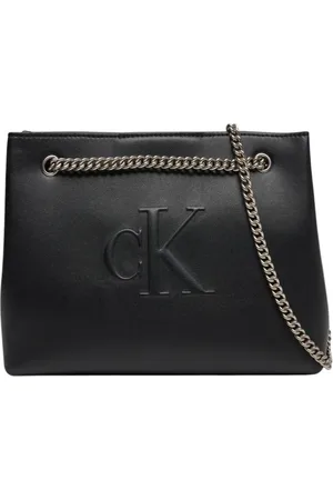 Calvin Klein Väska, Dam, ONE Size, Svarta dragkedjejeans med innerfickor