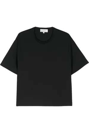 STUDIO NICHOLSON Topp, Dam, XS, Bomull, Svart Bomull Jersey Rund Hals T-shirt