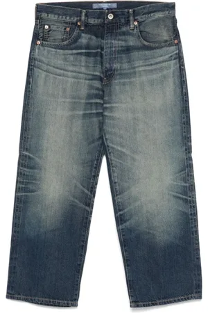 JUNYA WATANABE Jeans, Herr, L, Indigo Cropped Leg Jeans