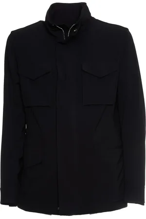 MONTECORE Jacka, Herr, L, Mörkblå Field Jacket med Avtagbar Huva