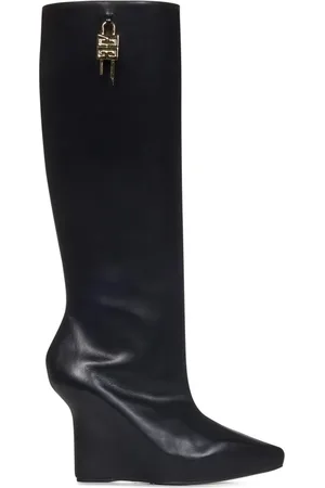 Givenchy Skor, Dam, 38 1/2 EU, Läder, Svarta Läder Ankelboots G-Lock