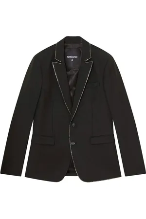 Patrizia Pepe Jacka, Herr, XL, Svart Ull Stretch Slim Fit Jacka