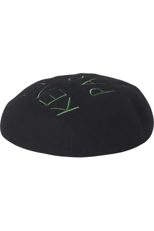 Kenzo Accessoarer, Herr, ONE Size, Broderad Logotyp Hatt Svart Stiligt Tillbehör