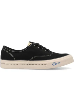VISVIM Skor, Herr, 43 EU, Svarta Sneakers Mandel Tå Snörning