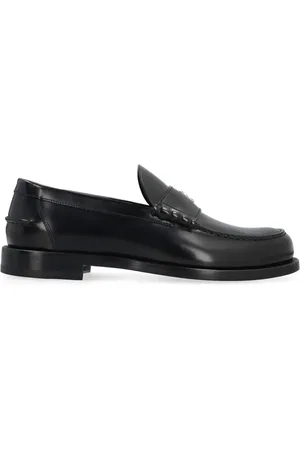 Givenchy Skor, Herr, 41 EU, Läder, Svarta Läderloafers Elegant Stil