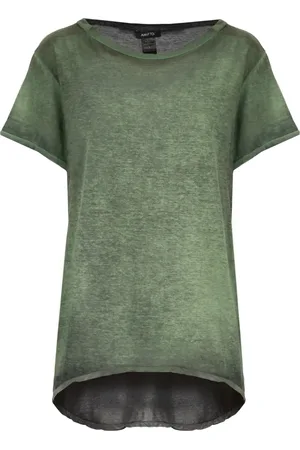 AVANT TOI Topp, Dam, S, Bomull, Grön Bomullst-shirt för Kvinnor