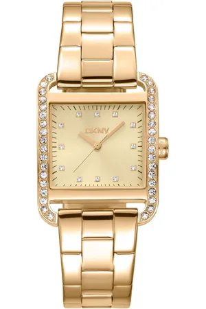 DKNY Accessoarer, Dam, ONE Size, Snygg Rostfritt Stål Analog Klocka