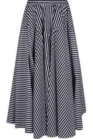 Patou Kjol, Dam, 2Xs, Bomull, Blå Bomulls Kjol Elegant Mångsidig Mode