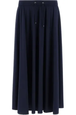HERNO Kjol, Dam, L, Nylon, Blå Elastisk Midja Kjol