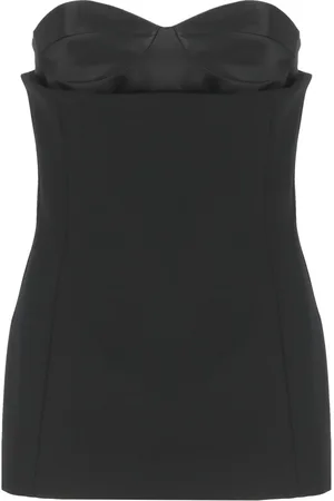 Khaite Topp, Dam, XS, Svart Top med Sweetheart-urringning
