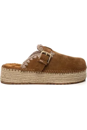 Mou Skor, Dam, 37 EU, Jute, Brandy Jute Träsko Sandaler