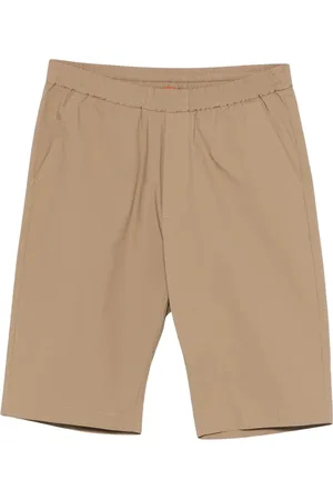 BARENA Shorts, Herr, M, Bomull, Knälång poplin Bermuda shorts med elastisk midja