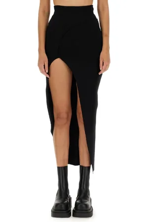 Rick Owens Kjol, Dam, L, Polyester, Elastic Waistband Theresa Kjol