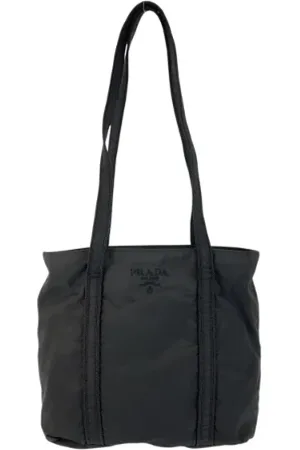 Prada Pre-owned, Dam, ONE Size, Nylon, Pre-owned Canvas totevskor