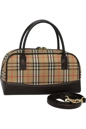 Burberry Pre-owned, Dam, ONE Size, Pre-owned handväska i canvas