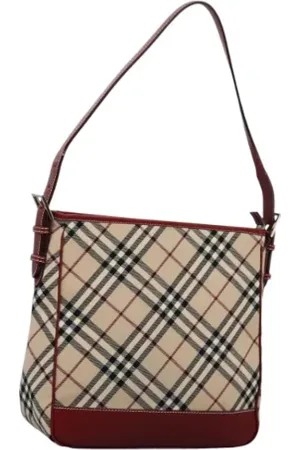 Burberry Pre-owned, Dam, ONE Size, Pre-owned handväska i canvas