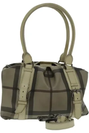Burberry Pre-owned, Dam, ONE Size, Pre-owned handväska i canvas