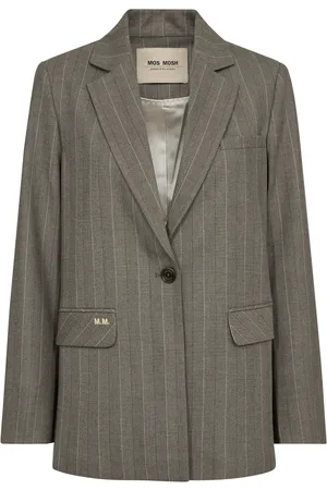 Mos Mosh Jacka, Dam, 2Xl, Polyester, Vintage-inspirerad Elvie Blazer i Chocolate Chip