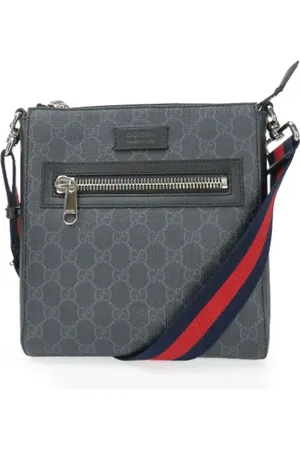 Gucci Pre-owned, Herr, ONE Size, Läder, Pre-owned Canvas crossbodyvskor