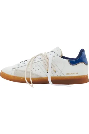 Hidnander Skor, Herr, 40 EU, Läder, Vita lädersneakers med mockainsatser