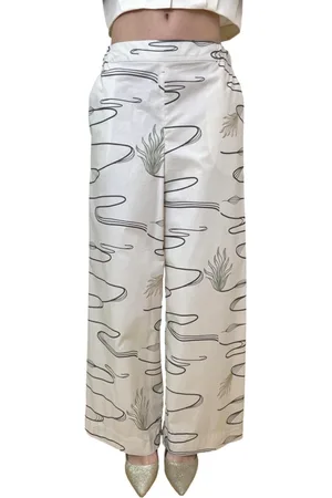 Max Mara Byxor, Dam, S, Palazzo Wide Leg Byxor
