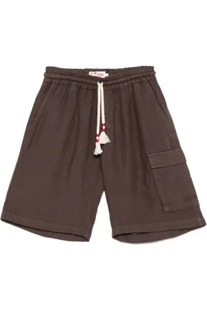 MC2 SAINT BARTH Shorts, Herr, S, Linne, Bruna Linnebyxor för Män