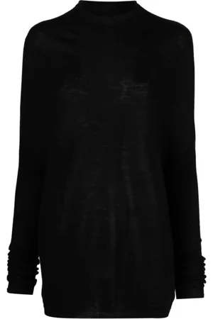 Rick Owens Stickade tröjor & koftor, Herr, L, Crater Stickad Polotröja