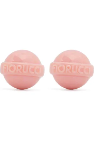 Fiorucci Accessoarer, Dam, ONE Size, Cirkulär Design Clip-On Örhängen