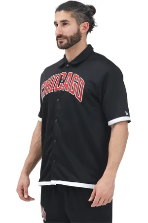 New Era Skjorta, Herr, S, Polyester, Chicago Bulls NBA Snap Button Skjorta