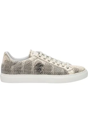 Roberto Cavalli Skor, Herr, 45 EU, Läder, Sneakers med Cobra Print