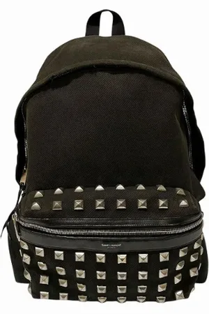 Saint Laurent Pre-owned, Dam, ONE Size, Pre-owned Canvas ryggsckar