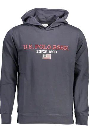 U.S. Polo Assn. Sweatshirts & Hoodies, Herr, 3Xl, Hoodie Blå Kontrast Logo