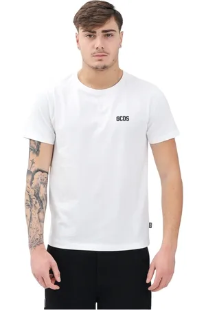 GCDS Topp, Herr, XL, Bomull, Vit T-shirt med korta ärmar