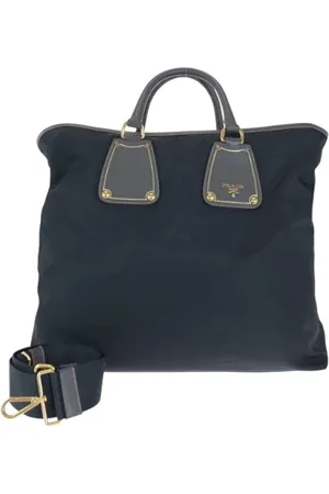 Prada Pre-owned, Herr, ONE Size, Läder, Pre-owned Canvas totevskor