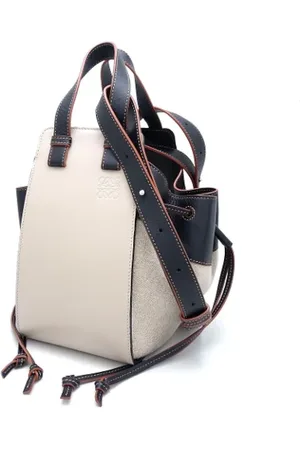 Loewe Pre-owned, Dam, ONE Size, Linne, Pre-owned Canvas axelremsvskor