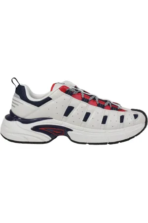 Tommy Hilfiger Skor, Herr, 42 EU, Läder, Vintage-inspirerade lädersneakers för män