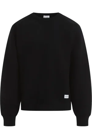 Saint Laurent Sweatshirts & Hoodies, Herr, L, Bomull, Noir Oversize Sweatshirt