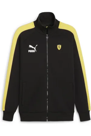 PUMA Sweatshirts & Hoodies, Herr, 2Xl, Herr Svart Gul Jacka