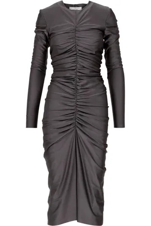 Serafini Klänning, Dam, S, Elegant Draperad Midi Klänningar