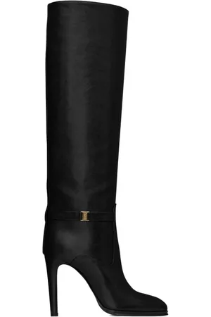 Saint Laurent Skor, Dam, 38 EU, Läder, Linda 100mm Pumps med spetsig tå