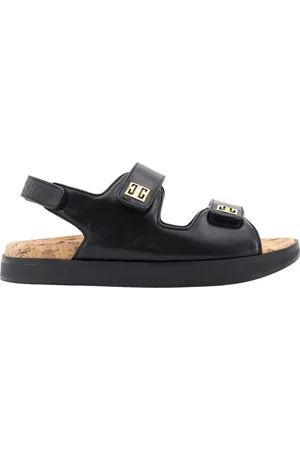 Givenchy Skor, Dam, 38 EU, Läder, Svarta Sandaler med Justerbara Remmar