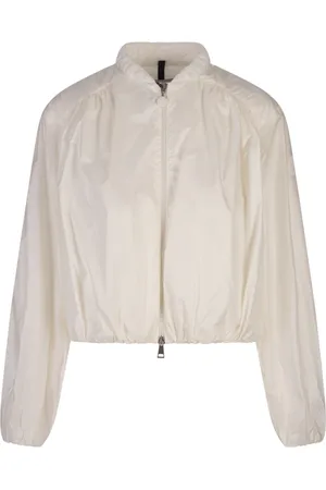 Moncler Jacka, Dam, M, Polyester, Vit Pufferjacka med Polyesterfyllning