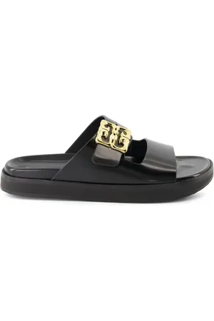 Givenchy Skor, Dam, 38 EU, Svart Liquid Dad Sandal Sliders Kvinnor