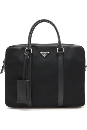 Prada Pre-owned, Herr, ONE Size, Läder, Pre-owned Canvas portfljer